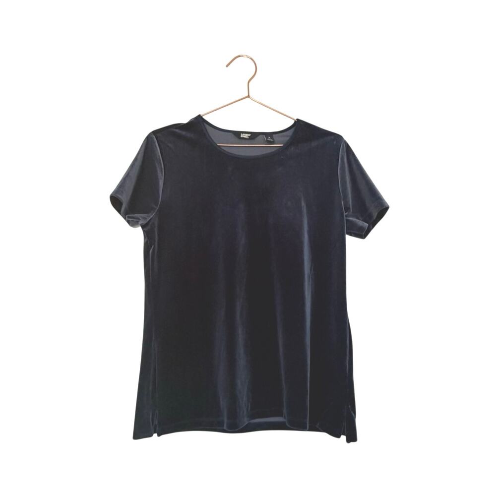 Lands' End Blue Velvet Short-Sleeve Tee